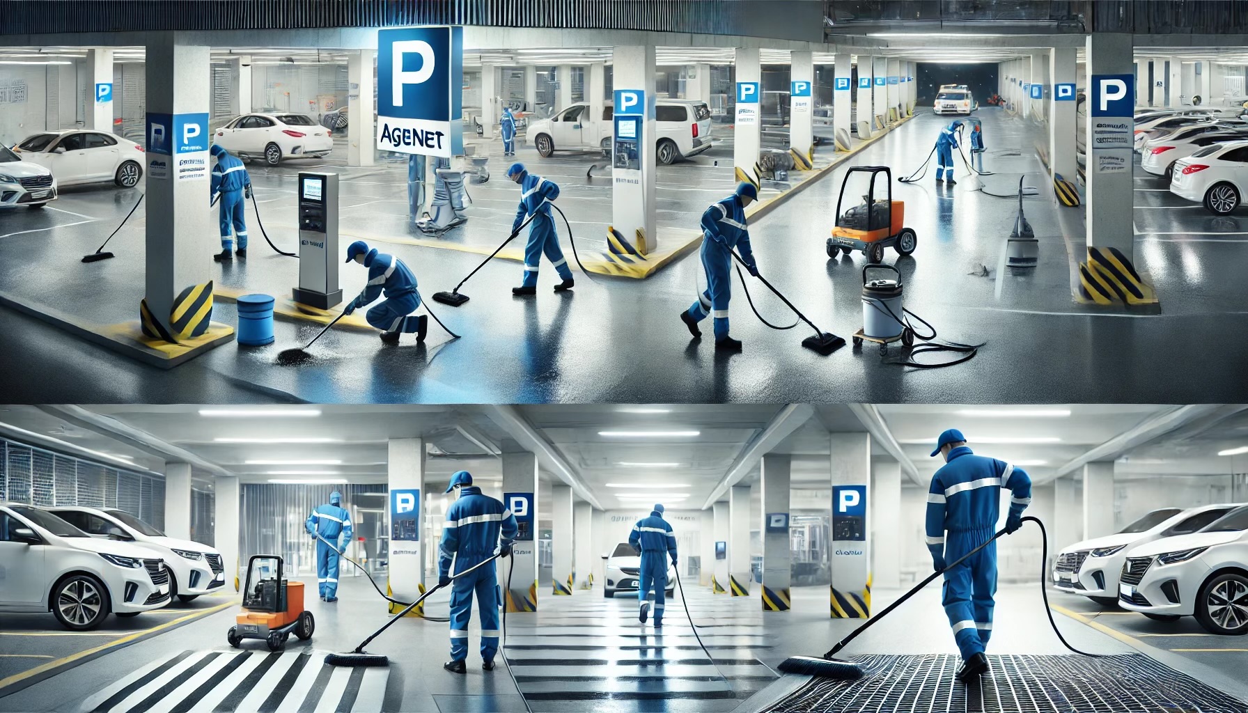 Nettoyage de parkings